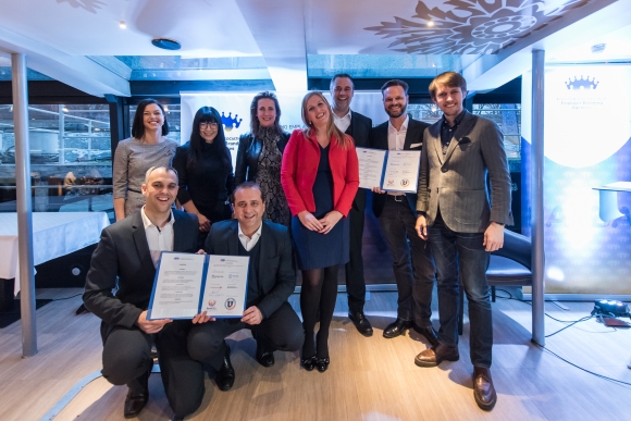 A European Assiciation of Employer Branding Agencies (EAEBA) alapító munkáltatói márka ügynökségeinek vezetői az ünnepélyes aláírást követően.
